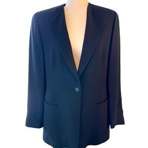 Emanuel Ungaro Vintage Women’s Black Blazer With Pockets Size 10/44